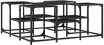 vidaXL Couchtisch Schwarz 91x91x40 cm Holzwerkstoff