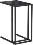 vidaXL Computer-Beistelltisch Schwarz 50x35x65 cm Hartglas Modell 1