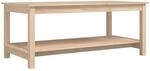 vidaXL Couchtisch 110x55x45 cm Massivholz Kiefer Modell 1