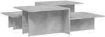 vidaXL Couchtische 2 Stk. Betongrau Holzwerkstoff