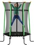 HOMCOM Kids Trampoline Stahl Kunststoff &Oslash;163,5 x H190 cm