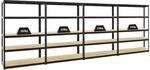 PROREGAL Mega Deal 4x Schwerlastregal Big Elephant S HxBxT 180 x 120 x 45 cm...