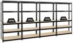 PROREGAL Mega Deal 4x Schwerlastregal Tiger HxBxT 180 x 90 x 45 cm Fachlast 265...