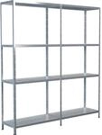 Schulte Set 1 Steckregal und 1 Anbauregal Verzinkt 180 cm x 160 cm x 35 cm