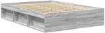 vidaXL Bettgestell Grau Sonoma 120x200 cm 3203857