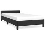 vidaXL Bettgestell mit Kopfteil Schwarz 90x200 cm Kunstleder Modell 11378811
