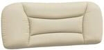 vidaXL Kopfteil-Kissen Hvar Creme 100 cm Stoff 374554