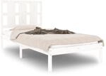 vidaXL Massivholzbett Wei&szlig; Kiefer 90x200 cm1084222