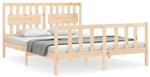 vidaXL Massivholzbett ohne Matratze 160x200 cm Kiefernholz 3192436