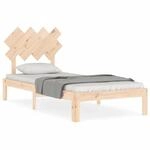 vidaXL Massivholzbett mit Kopfteil 90x200 cm1689827
