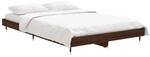 vidaXL Bettgestell ohne Matratze Braun Eiche 120x190 cm Holzwerkstoff 832196