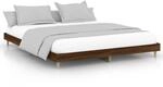 vidaXL Bettgestell ohne Matratze Braun Eichen-Optik 120x200 cm Holzwerkstoff 832052