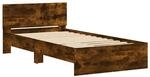 vidaXL Bettgestell mit Kopfteil R&auml;uchereiche 100x200 cm Holzwerkstoff 838621