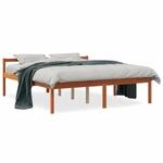 vidaXL Seniorenbett Wachsbraun 160x200 cm Massivholz Kiefer1945494