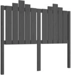 vidaXL Kopfteil Grau 126x4x110 cm Massivholz Kiefer 818462
