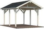 Palmako Einzelcarport Robert Holz Tauchgrundiert Transparent 315 cm x 372 cm