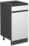 Vicco K&uuml;chenunterschrank R-Line Wei&szlig;/Anthrazit 40 cm J-Shape ohne...