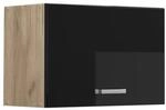 Vicco H&auml;ngeschrank R-Line Schwarz Hochglanz/Goldkraft Eiche 60 cm Flach