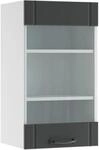 Vicco K&uuml;chenglasschrank Fame-Line Glash&auml;ngeschrank Anthrazit/Wei&szlig; 40 cm