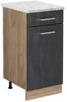 Vicco K&uuml;chenunterschrank R-Line Schubladenschrank f&uuml;r die K&uuml;che Schwarz...