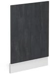 Vicco Frontblende R-Line Geschirrsp&uuml;ler Frontt&uuml;r Schwarz Beton/Wei&szlig; 45 cm ohne