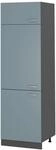 Vicco K&uuml;hlumbauschrank R-Line Hochschrank f&uuml;r die K&uuml;che Blau-Grau/Anthrazit...