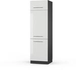 Vicco K&uuml;hlumbauschrank Fame-Line Hochschrank f&uuml;r die K&uuml;che Wei&szlig;