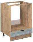 Vicco Herdumbauschrank Fame-Line Hellblau-grau 60 cm ohne Arbeitsplatte