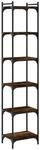 vidaXL B&uuml;cherregal 6 B&ouml;den R&auml;uchereiche 40x30x188 cm Holzwerkstoff