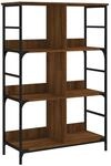 vidaXL B&uuml;cherregal Braun Eichen-Optik 78,5x33x117,5 cm Holzwerkstoff