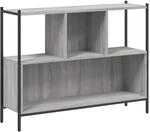 vidaXL B&uuml;cherregal Grau Sonoma 102x28x77,5 cm Holzwerkstoff