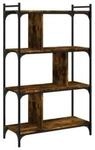 VidaXL B&uuml;cherregal 4 B&ouml;den R&auml;uchereiche 76x32x123 cm Holzwerkstoff