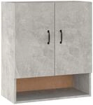 vidaXL Wandschrank Betongrau 60x31x70 cm Holzwerkstoff Modell 2