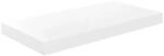 vidaXL Schweberegal Hochglanz-Wei&szlig; 50x23x3,8 cm MDF 323745