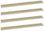 vidaXL Wandregale 4 Stk Sonoma-Eiche 100x9x3 cm 326687