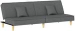 vidaXL Schlafsofa Dunkelgrau Stoff 351901