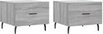 vidaXL Couchtische 2 Stk. Grau Sonoma 50x50x40 cm Holzwerkstoff Modell 8