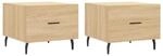 vidaXL Couchtische 2 Stk. Sonoma-Eiche 50x50x40 cm Holzwerkstoff Modell 4