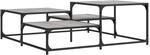vidaXL Couchtisch Grau Sonoma 107x107x40 cm Holzwerkstoff