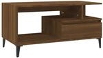 vidaXL Couchtisch Braun Eichen-Optik 90x49x45 cm Holzwerkstoff Modell 3