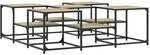 vidaXL Couchtisch Sonoma-Eiche 121x121x40 cm Holzwerkstoff