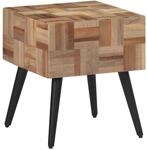 vidaXL Beistelltisch 40x40x45 cm Massivholz Teak