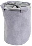 MCW W&auml;schesammler C34 55x39cm 65l mit Netz Cord Cord Grau