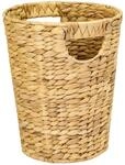 HMF 37250 Papierkorb B&uuml;ro Aufbewahrungskorb Geflochten Wasserhyazinthe Rund 25 cm