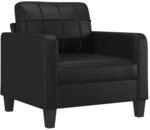 vidaXL Sessel Schwarz 60 cm Kunstleder 359107