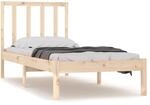 vidaXL Massivholzbett Kiefer 75x190 cm 2FT6 Small Single1083971