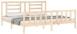 vidaXL Massivholzbett ohne Matratze 200x200 cm Kiefer 3192901