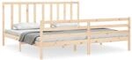 vidaXL Massivholzbett ohne Matratze 200x200 cm Kiefer 3193811