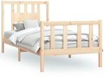 vidaXL Massivholzbett mit Kopfteil Kiefer 90x200 cm1667409