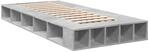 vidaXL Bettgestell Betongrau 100x200 cm Holzwerkstoff 3280513